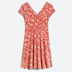 Kaileigh M Orange Floral Dress